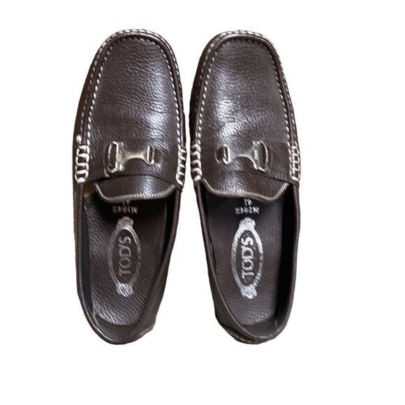 Tod’s Brown Driving Slip On Loafer Shoes Size 7 - Picture 1 of 12